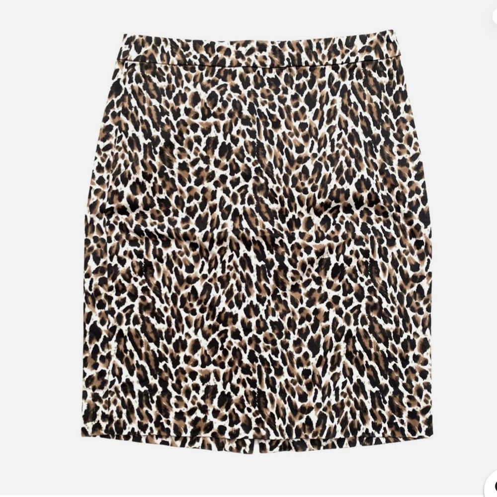 J. Crew Cheetah Print Stretch Skirt